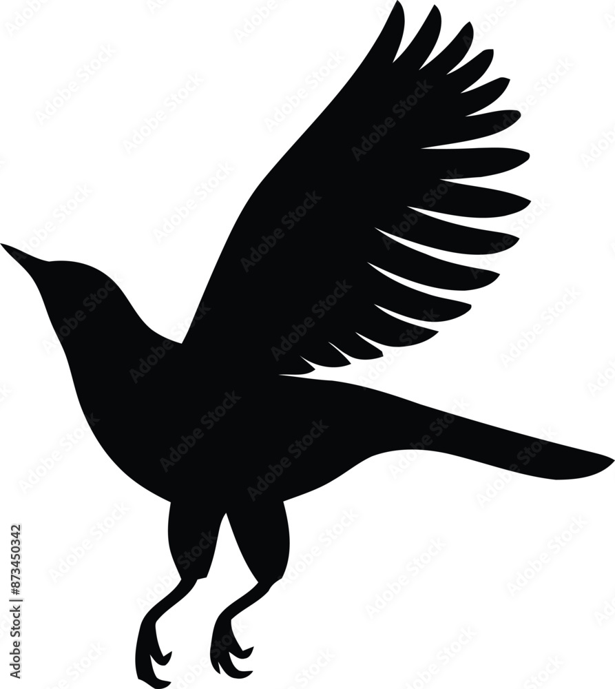 Obraz premium Bird Vector Silhouette Illustration