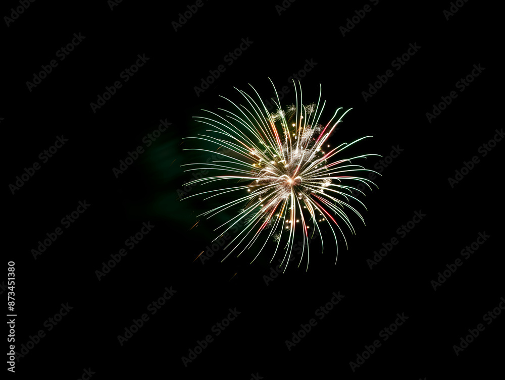 A large firework bursts in the sky - 18.3MP - created with AI A large firework bursts in the sky - 18.3MP - created with AI