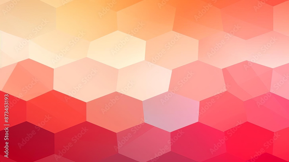 Hexagonal Gradient Pattern in Warm Tones Hexagonal Gradient Pattern in Warm Tones