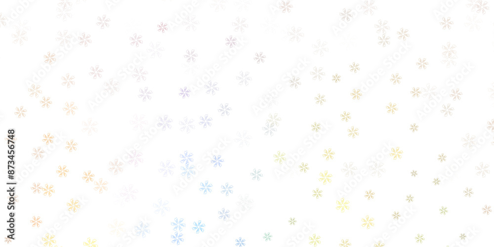 Light blue, yellow vector abstract backdrop with leaves. Light blue, yellow vector abstract backdrop with leaves.