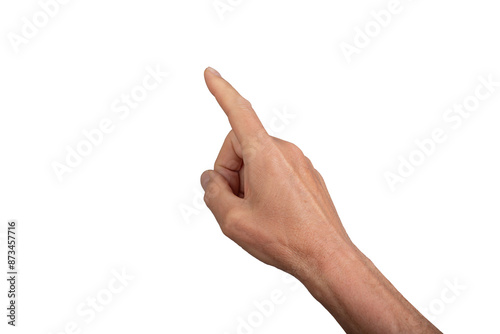 Wallpaper Mural Index finger reaching t touch, tap, click, indicate isolated on white background., transparent PNG Torontodigital.ca