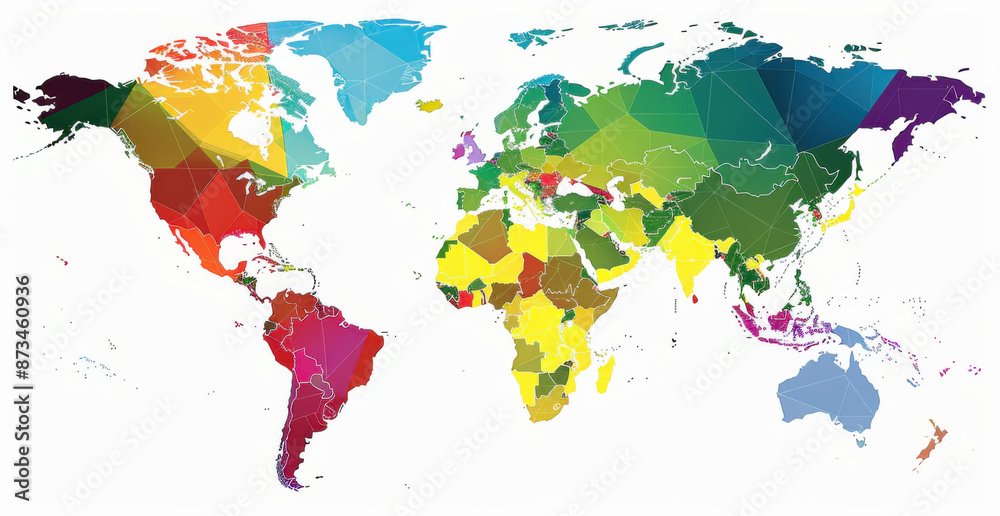 Obraz premium world map
