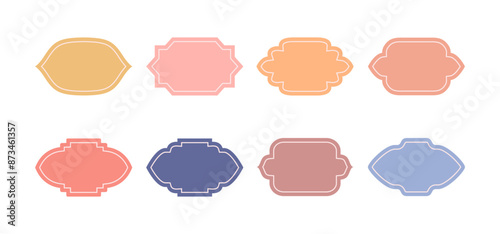 Christmas gift, sale tag, name card,logo template, greeting card frame, kraft paper, cardboard die cut knife pattern