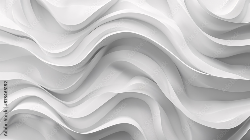 White gradient abstract curve pattern on gray background. White gradient abstract curve pattern on gray background.