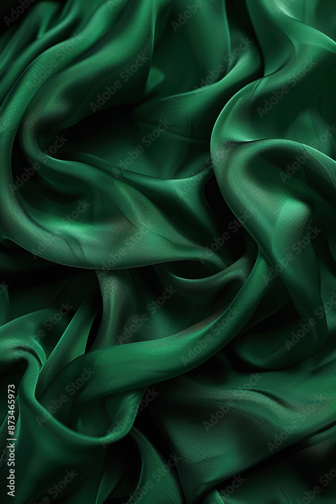 Close Up View of Green Fabric Close Up View of Green Fabric