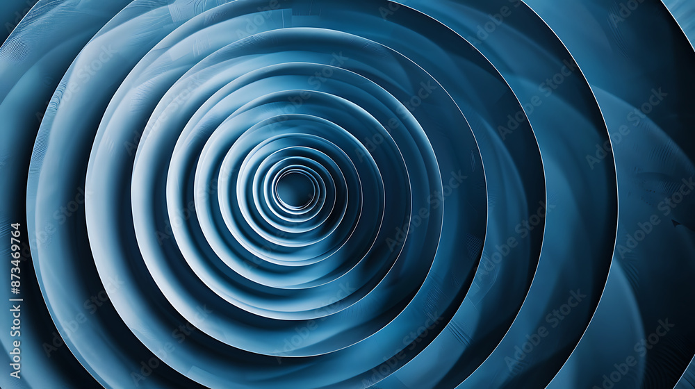concentric circles or rings with a gradient of blue hues, creating a mesmerizing spiral or vortex effect concentric circles or rings with a gradient of blue hues, creating a mesmerizing spiral or vortex effect