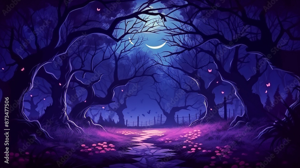 Dark Scene Halloween Ghost With Scary Background Dark Scene Halloween Ghost With Scary Background