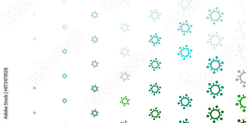 Light Green vector texture with disease symbols.