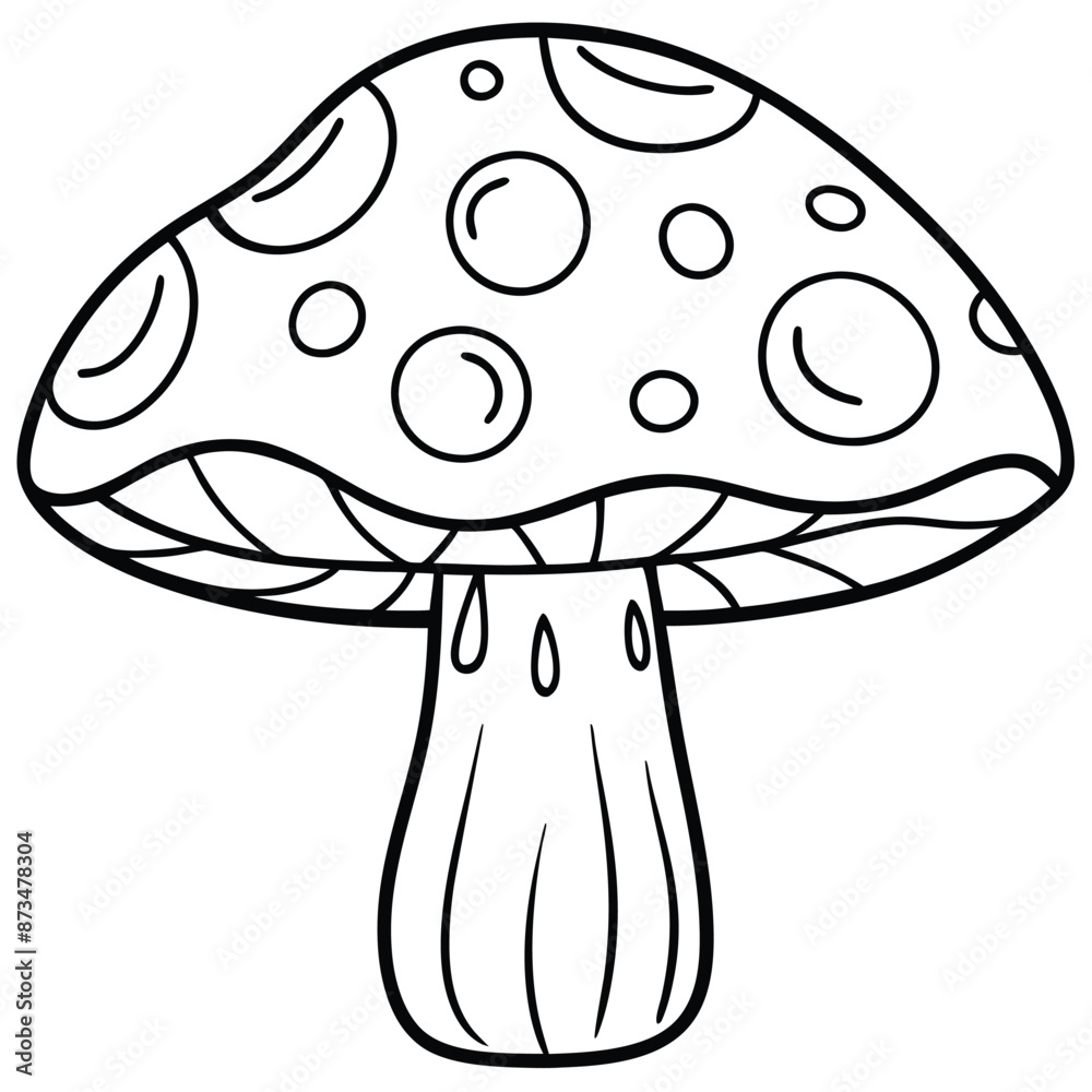 Mushroom Silhouette vector illustration Mushroom Silhouette vector illustration