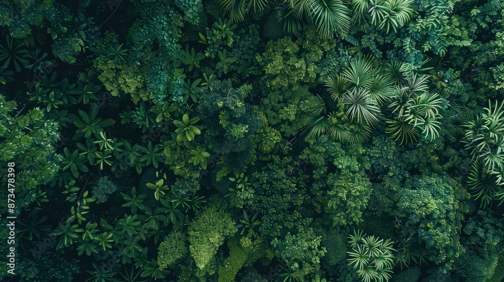 Green Wall with Various Plants and Leaves Green Wall with Various Plants and Leaves