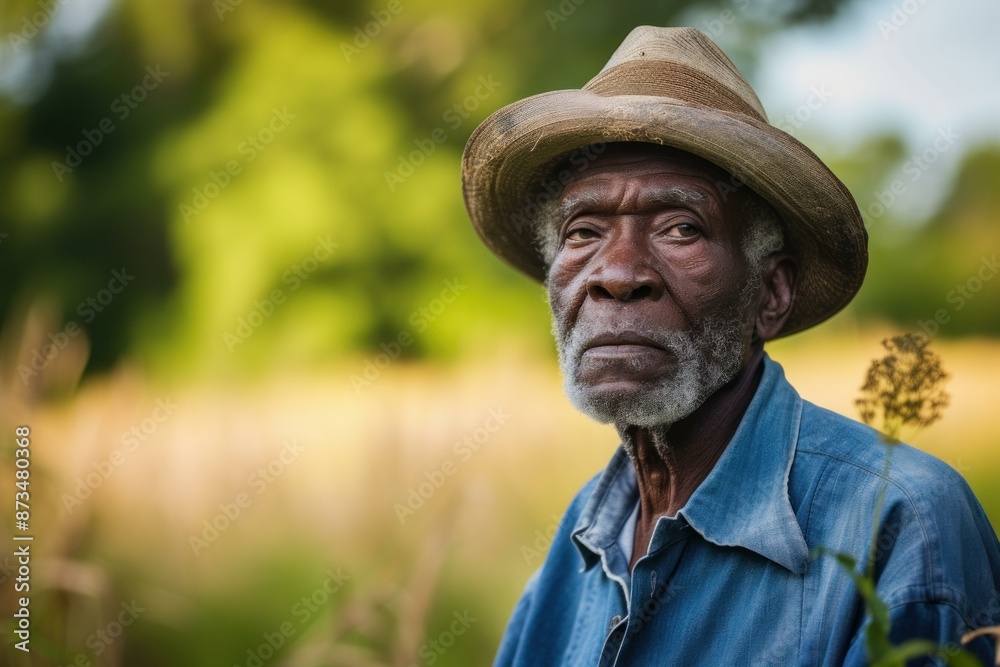Captivating Black local farmer portrait. Happy male. Generate Ai Captivating Black local farmer portrait. Happy male. Generate Ai