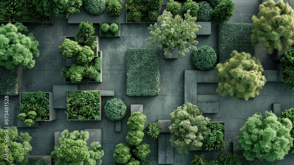 Aerial View of Urban Greenery Aerial View of Urban Greenery