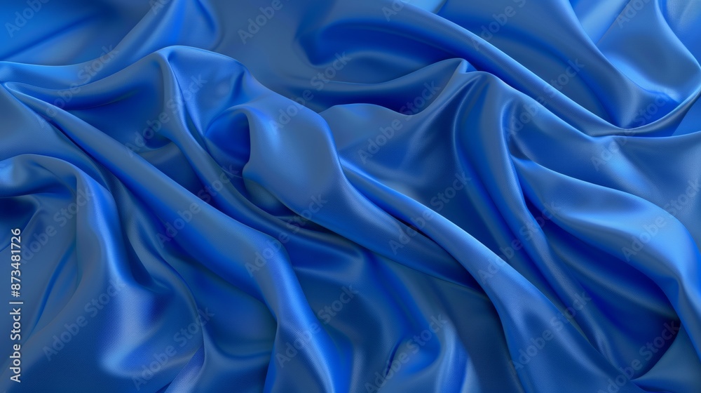 Fototapeta premium Background made of flowing soft fabric for product presentation. An excellent layout for placing promotional copies and event design.
