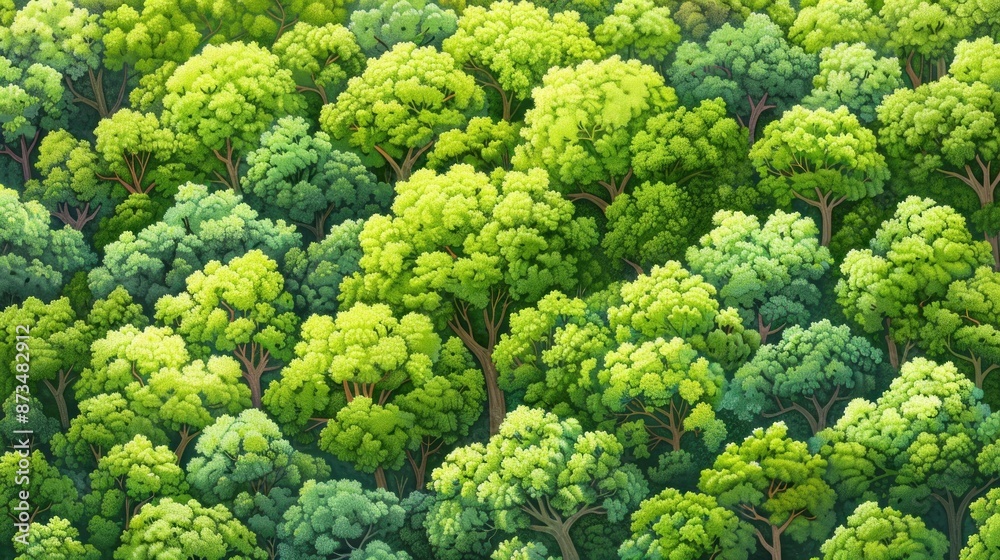 A Lush Canopy of Green Leaves A Lush Canopy of Green Leaves