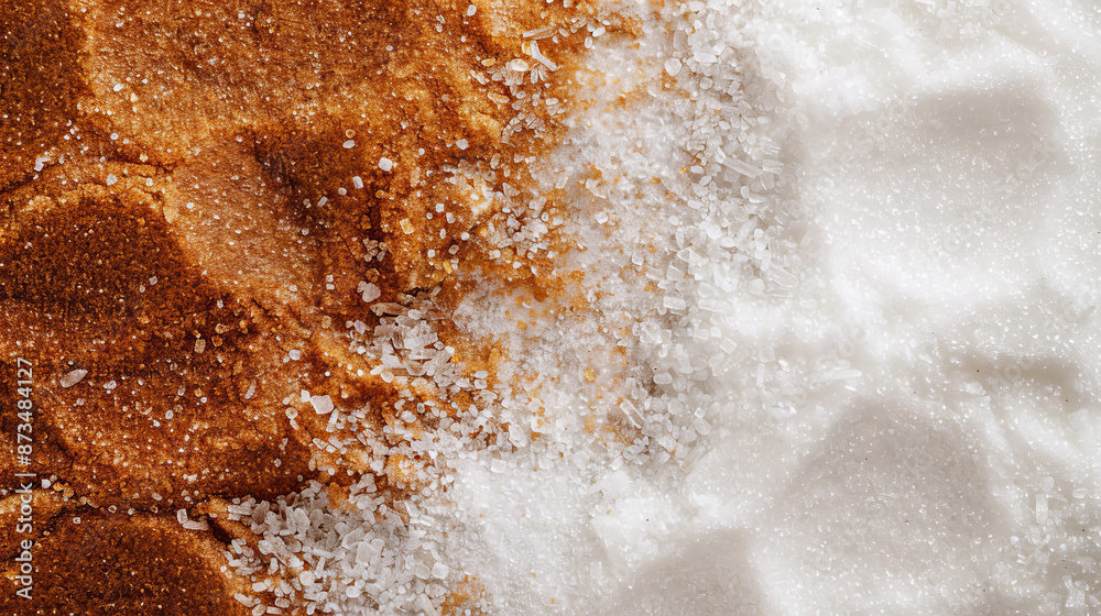 Brown Sugar: A small spoon filled with brown sugar, showcasing its rich color and texture. Brown sugar typically has larger granules and a slightly sticky appearance.
Brown Sugar: A small spoon filled with brown sugar, showcasing its rich color and texture. Brown sugar typically has larger granules and a slightly sticky appearance.