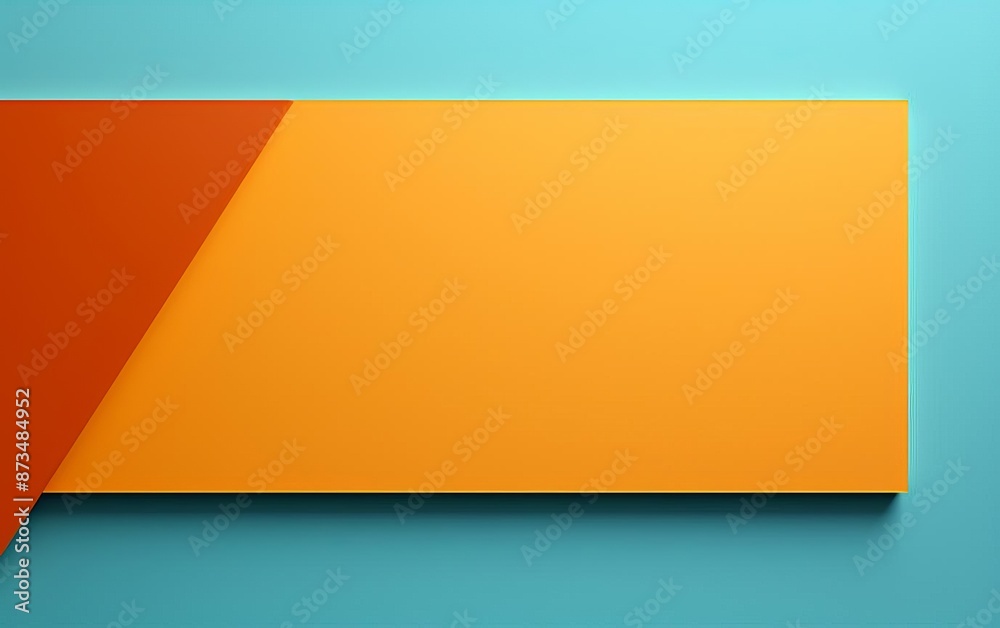 Minimalist Orange and Blue Rectangular Shapes with Clean Lines Minimalist Orange and Blue Rectangular Shapes with Clean Lines