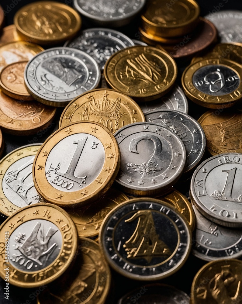 pile of euro pile of euro