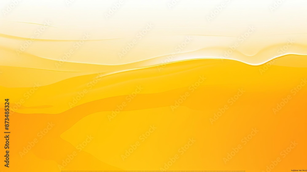 Fototapeta premium Warm Yellow and Orange Abstract with Flowing Waves
