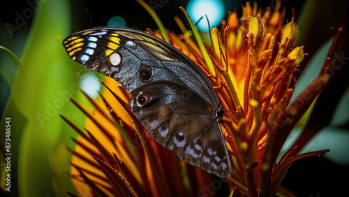 a butterfly that is sitting on a flower