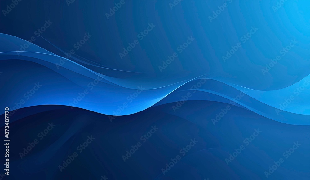 Fototapeta premium Abstract blue technology illustration background