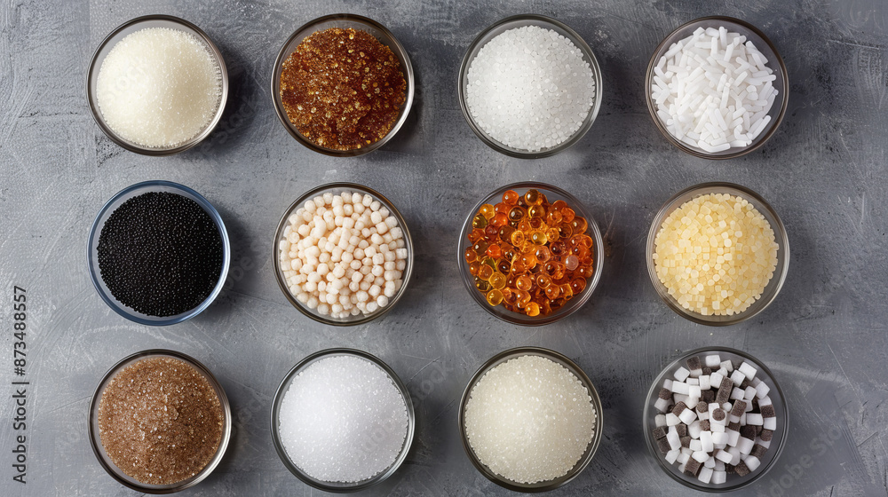 Granulated Sugar: A pile of white granulated sugar, representing the most common type.
Granulated Sugar: A pile of white granulated sugar, representing the most common type.