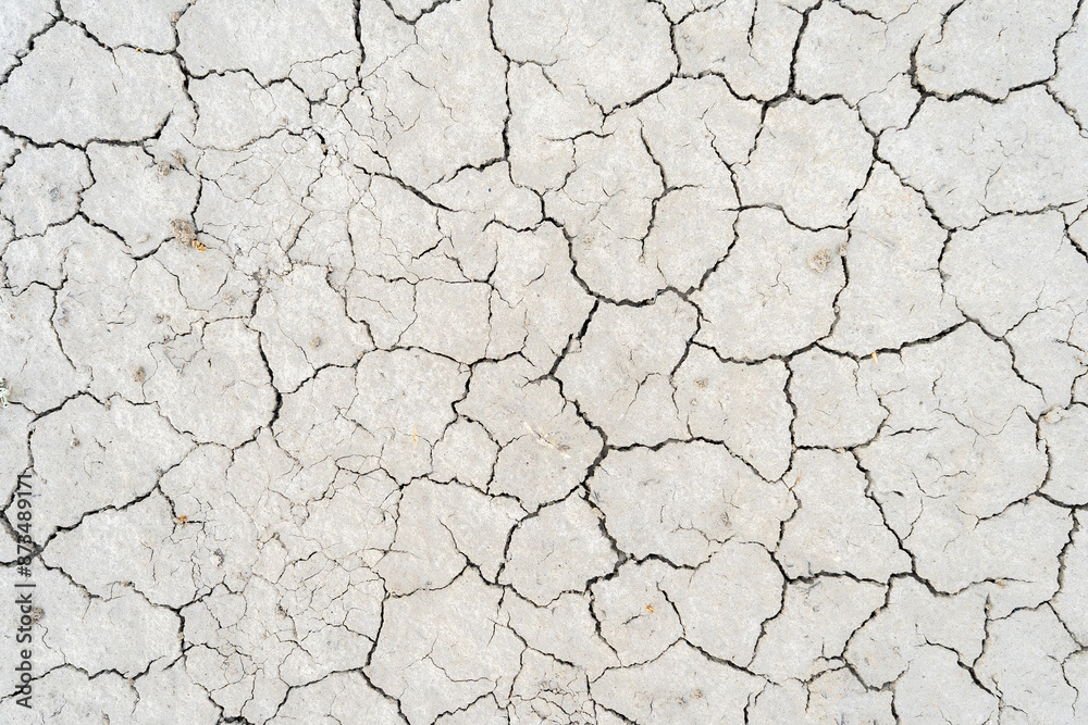 Detailed view of arid cracked sand texture Detailed view of arid cracked sand texture