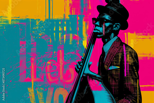 music background with guitar