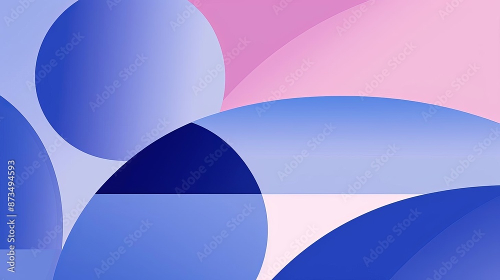 Obraz premium Abstract Geometric Composition, a Modern Artistic Design