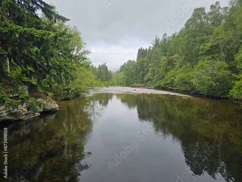 Glen Feshie, Feshie Bridge, loch Insh, Cairngorms, Scotland photo