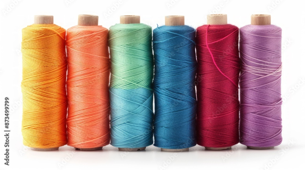 Sewing thread product variant, colourful tone. Sewing thread product variant, colourful tone.