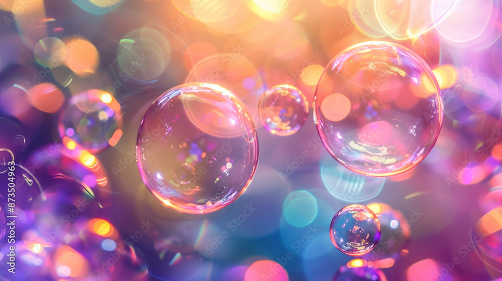 Colorful Soap bubbles abstract background Colorful Soap bubbles abstract background