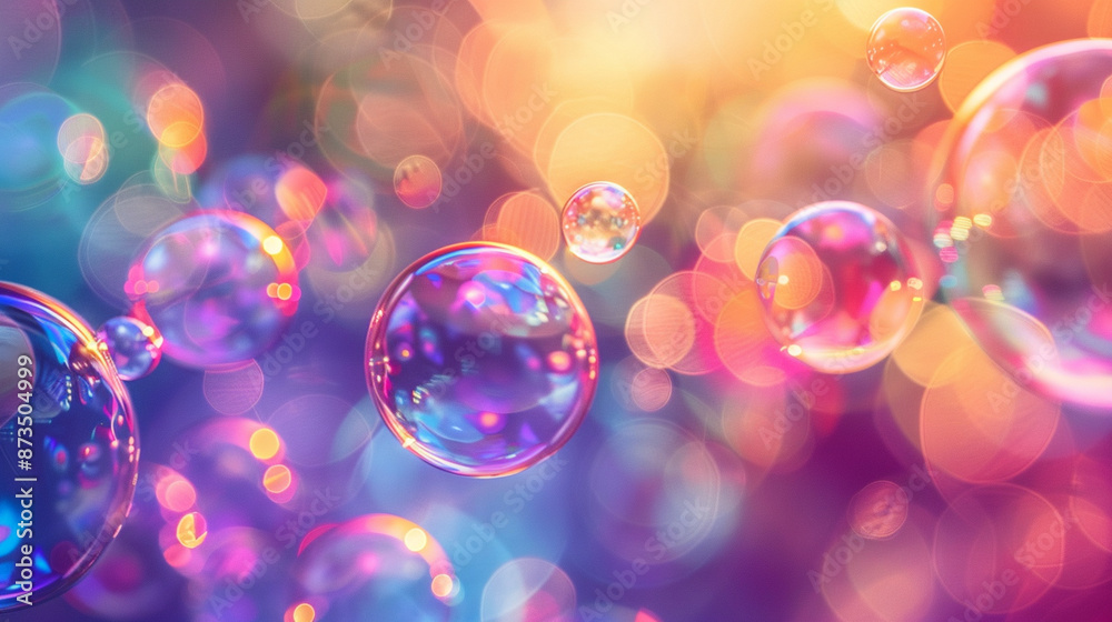 Colorful Soap bubbles abstract background Colorful Soap bubbles abstract background