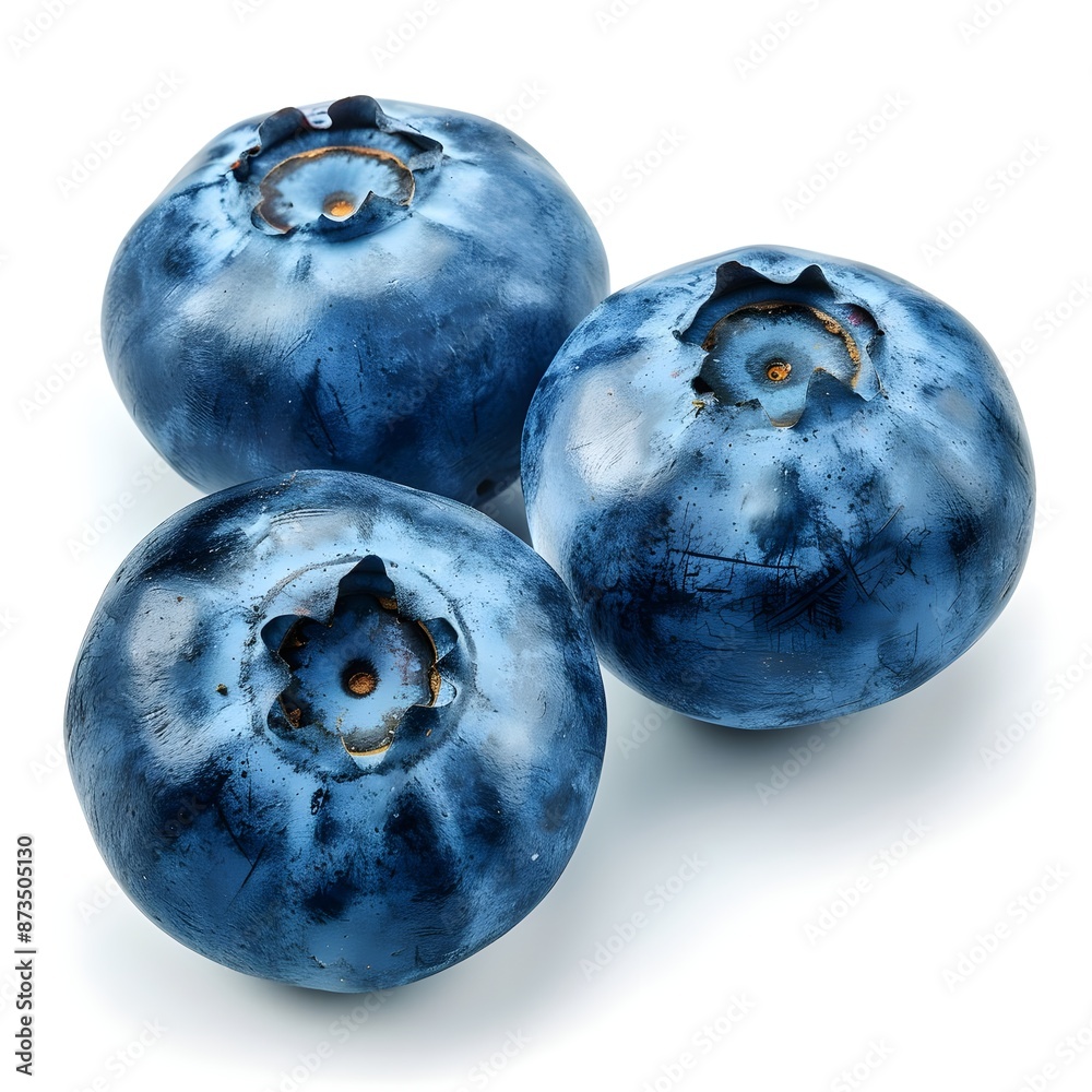 Blueberries on white background Blueberries on white background