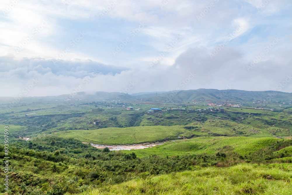 Landscape view of meghalaya in cherrapunji in India. The beautiful mountain of cherrapunji meghalaya state of India. Landscape view of meghalaya in cherrapunji in India. The beautiful mountain of cherrapunji meghalaya state of India.