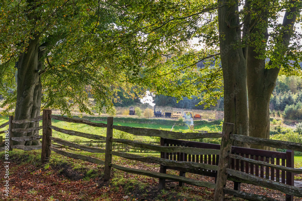 Europe, United Kingdom, England, Durham, Stanley. Beamish Open-air Museum. Shows examples of everyday life in urban and rural, NE England at climax of 20th C. industrialization.