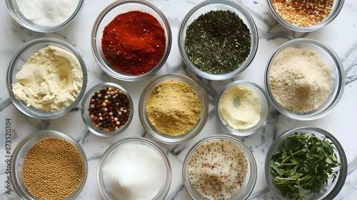 Vegan ingredients for seasoning 