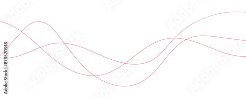 Wave lines vector illustration. Curve wave seamless pattern. Line art striped graphic template. © VectorStockStuff