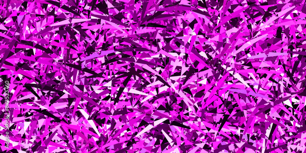 Light purple, pink vector background with triangles. Light purple, pink vector background with triangles.