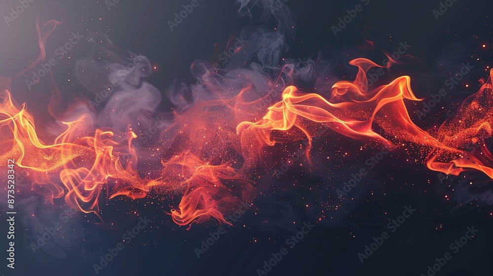 Natural Power Resistance: Ice and Fire Smoke Effect with Sparks Natural Power Resistance: Ice and Fire Smoke Effect with Sparks