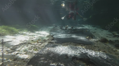 Snorkeling in Triste River - Nobres, Mato Grosso, Brazil photo