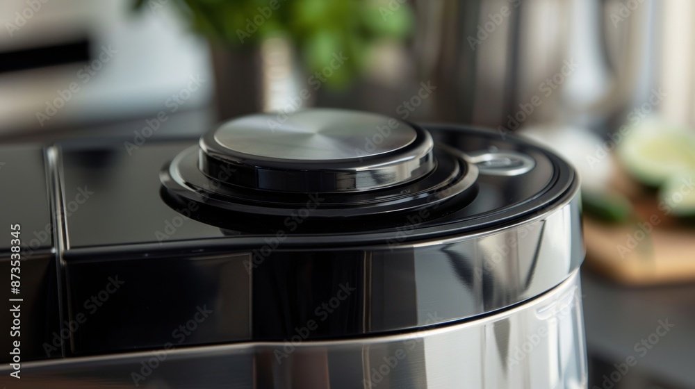 A closeup of the pulse button perfectly p for quick bursts of power to evenly chop and puree ingredients without overworking them. A closeup of the pulse button perfectly p for quick bursts of power to evenly chop and puree ingredients without overworking them.
