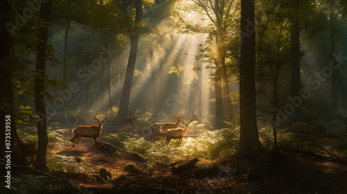 morning in the forest