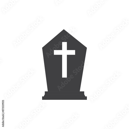 Gravestone icon vector