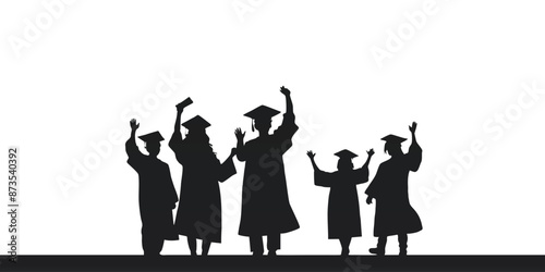 Congratulations on graduation, simple design, best used for web, banner or presentation
