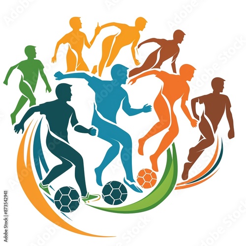 a logo for a football tournament, the name is Nordic Stars Tournament , with 4 stars, white background