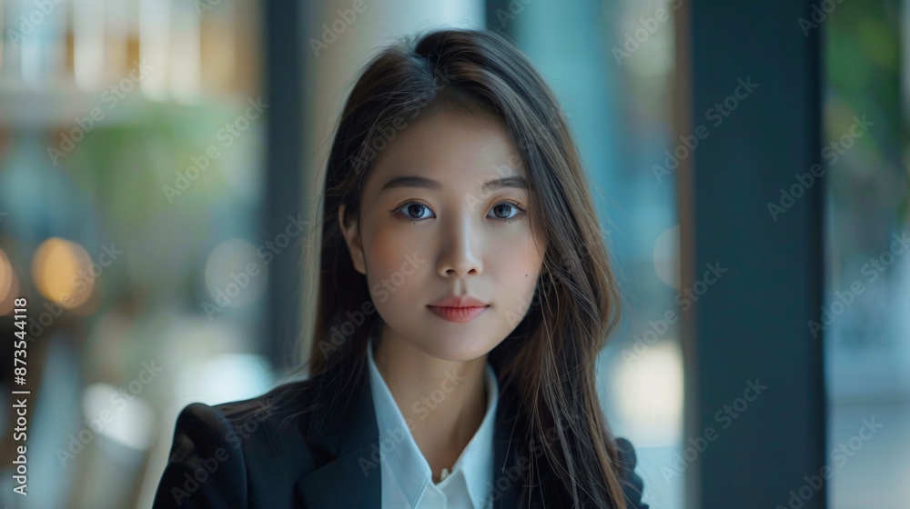 Elegant and timeless beauty of an Asian woman in professional clothing, 32k uhd Elegant and timeless beauty of an Asian woman in professional clothing, 32k uhd