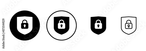 Security icon vector isolated on white background. protection icon. privacy. vpn