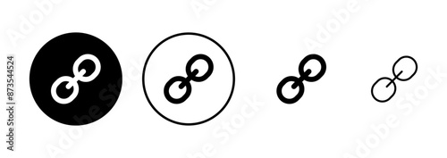External link symbol icon vector. Link icon isolated on white background. Link vector icon. Hyperlink chain symbol