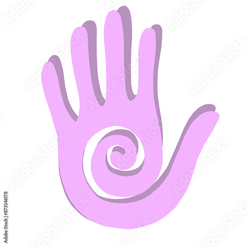 Hopi símbolo rosa.