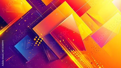 colorful 3d geometric background